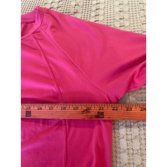 Members Mark Top Plus Size XL Bright Pink Brushed Long Sleeve + Stretch T Shirt - Picture 7 of 9
